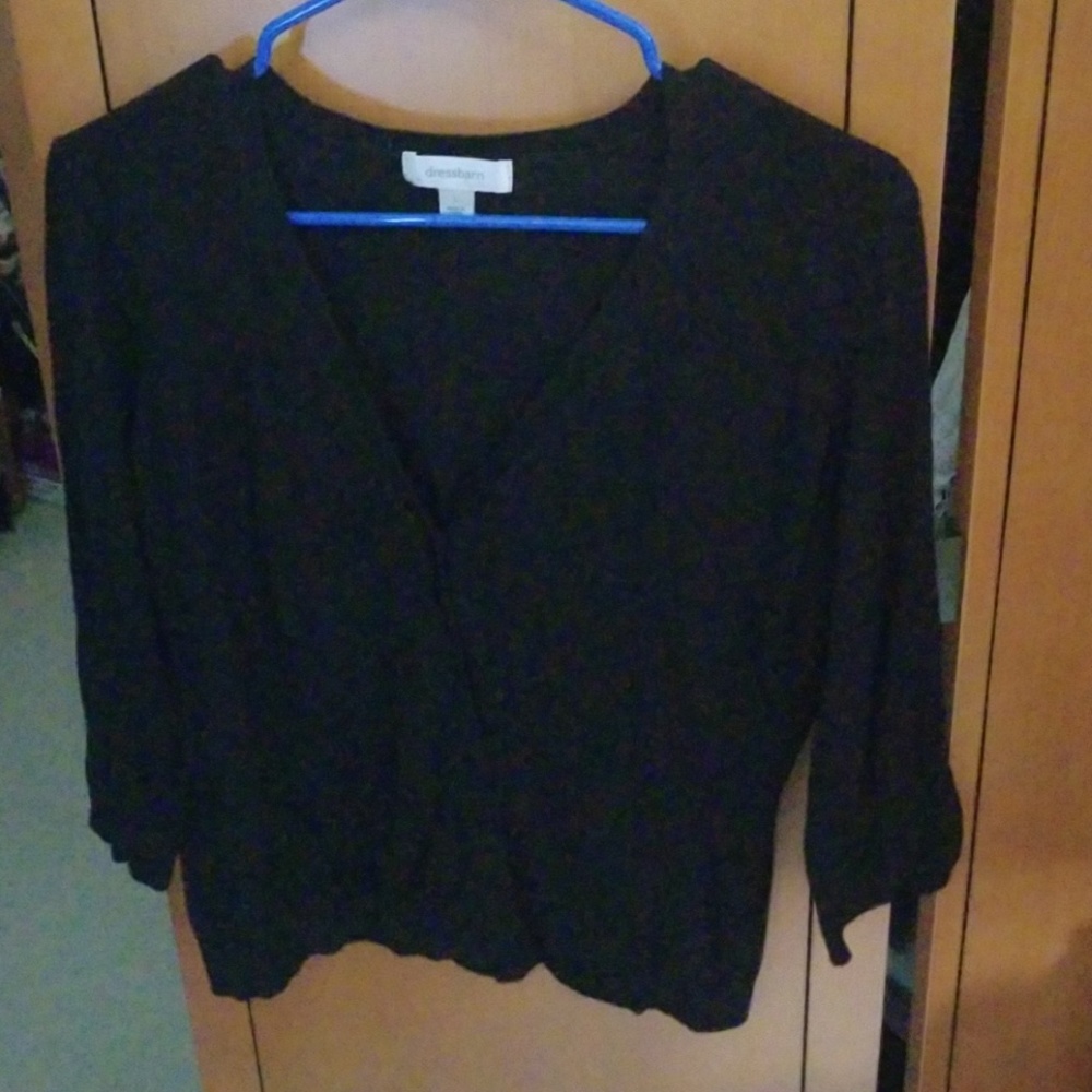Black Cotton Cardigan